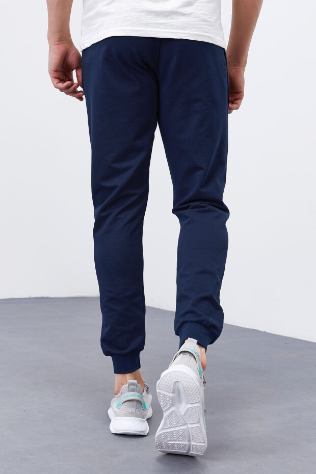 Tommy Life Zipper Pocket Indigo Men's Tracksuit Bottom - 7