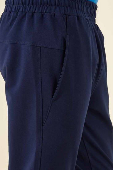 Tommy Life Sports Printed Indigo Men's Tracksuit Bottom - Thumbnail