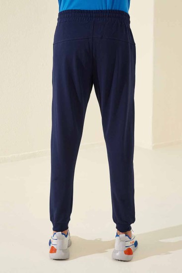 Tommy Life Sports Printed Indigo Men's Tracksuit Bottom - Thumbnail