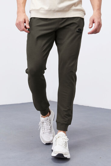 Tommy Life Zipper Pocket Khaki Men's Tracksuit Bottom - TOMMYLIFE (1)