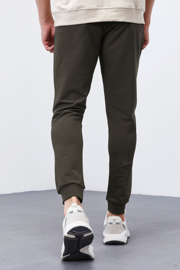 Tommy Life Zipper Pocket Khaki Men's Tracksuit Bottom - 7
