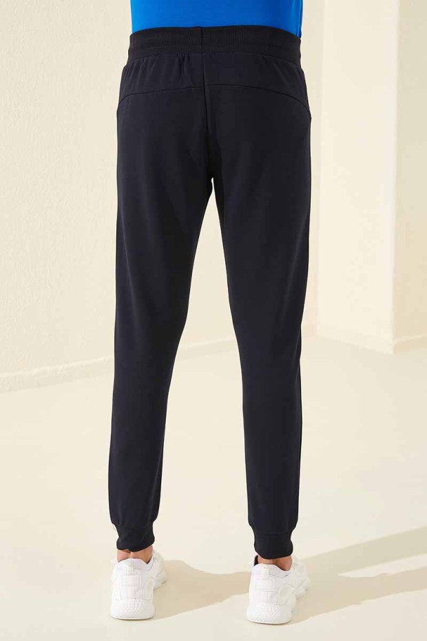 Tommy Life Zip Pocket Navy Blue Men's Tracksuit Bottom