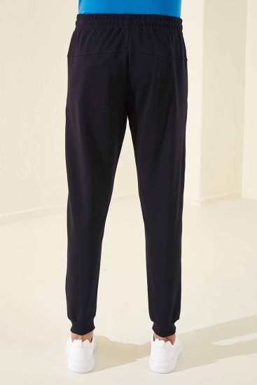 Tommy Life Sports Printed Navy Blue Men's Tracksuit Bottom - Thumbnail