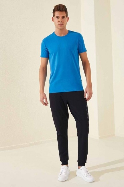 Tommy Life Sports Printed Navy Blue Men's Tracksuit Bottom