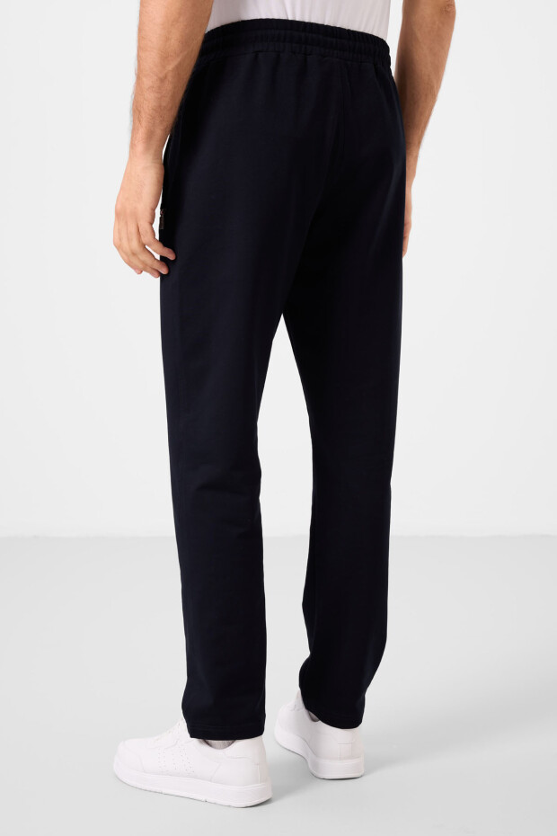 Tommy Life Striped Pocket Navy Blue Men's Tracksuit Bottom