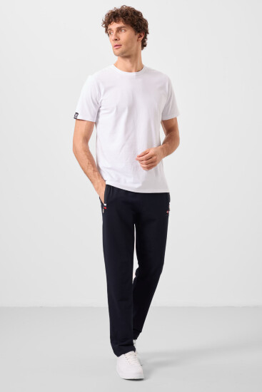 Tommy Life Striped Pocket Navy Blue Men's Tracksuit Bottom - TOMMYLIFE (1)