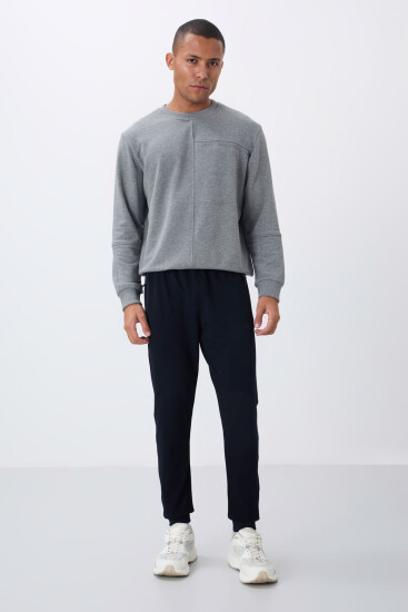 Tommy Life Zipper Pocket Navy Blue Men's Tracksuit Bottom 