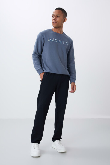 Tommy Life Zip Pocket Navy Blue Men's Tracksuit Bottom - TOMMYLIFE (1)