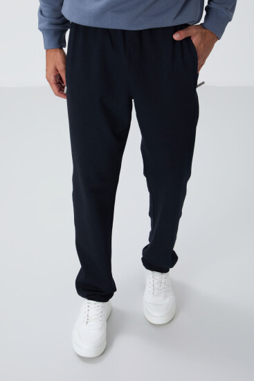 Tommy Life Zip Pocket Navy Blue Men's Tracksuit Bottom 