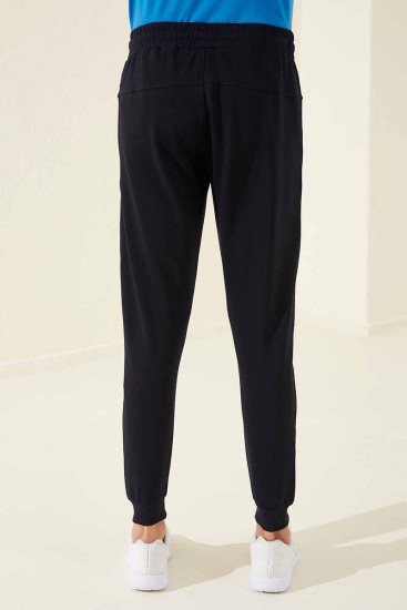 Tommy Life Sports Printed Navy Blue-White Men's Tracksuit Bottom - Thumbnail