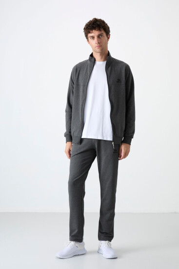 Tommy Life Stand Collar Anthracite-Melange Men's Tracksuits 