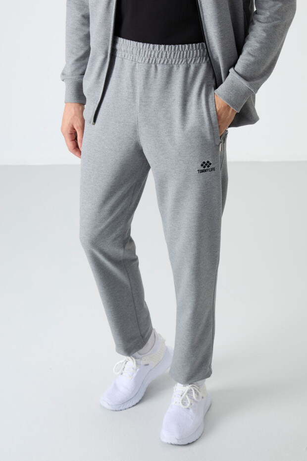 Tommy Life Stand Collar Grey-Melange Men's Tracksuits