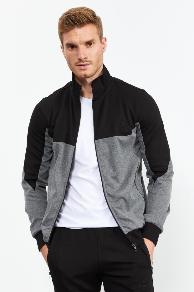 Tommy Life Neckband Grey-Melange Men's Tracksuits