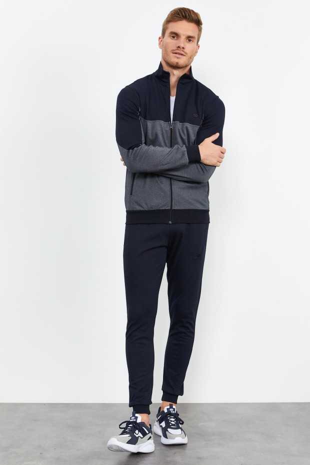 Tommy Life Neckband Navy Blue Men's Tracksuits