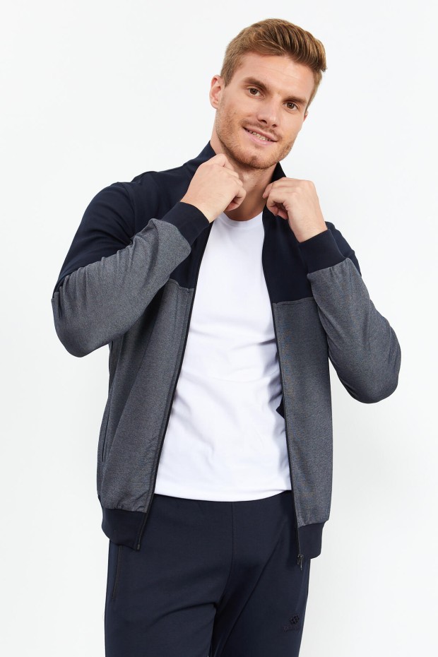 Tommy Life Neckband Navy Blue Men's Tracksuits
