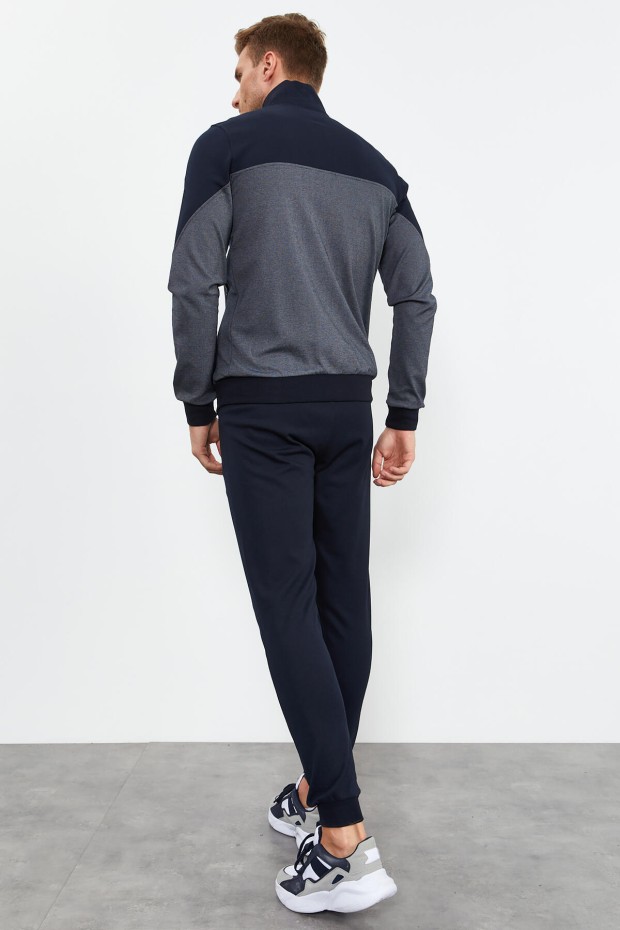 Tommy Life Neckband Navy Blue Men's Tracksuits