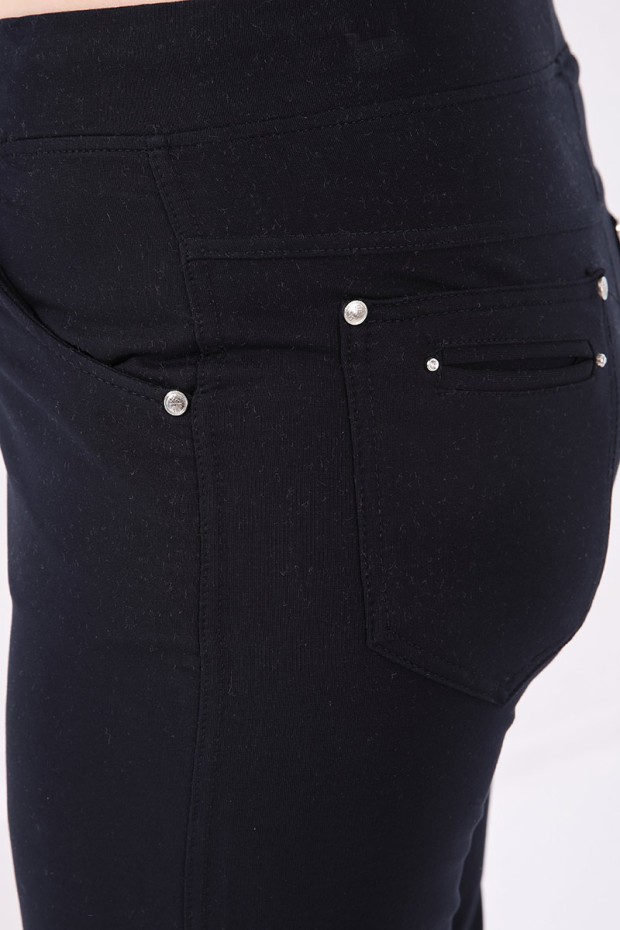 Tommy Life Classical Navy Blue Women's Big Size Tracksuit Bottom - 4