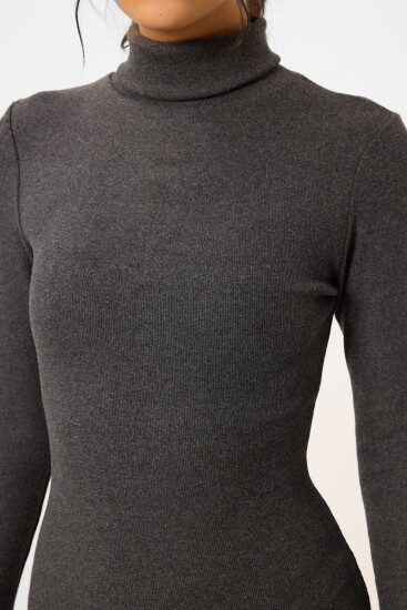 Women's Camisole Knitwear Tight Anthracite-Melange Dress - 97117 - TOMMYLIFE (1)