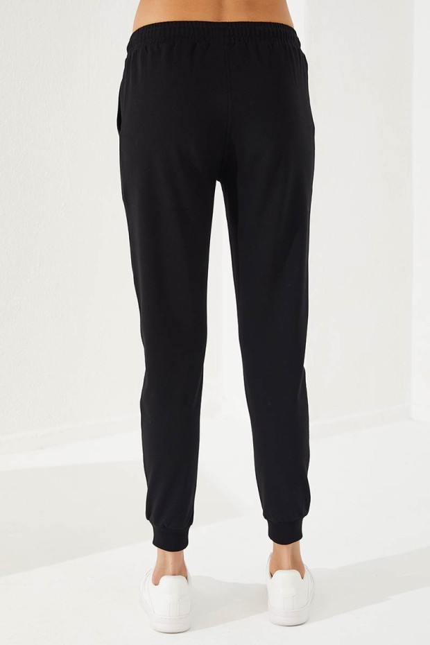 Women's Half Zippered Jogger Cinnamon-Black Tracksuit - 95263