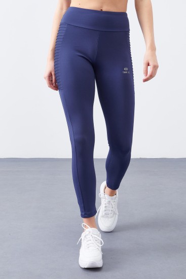Women's High Waisted Indigo Leggings - 94568 - TOMMYLIFE (1)