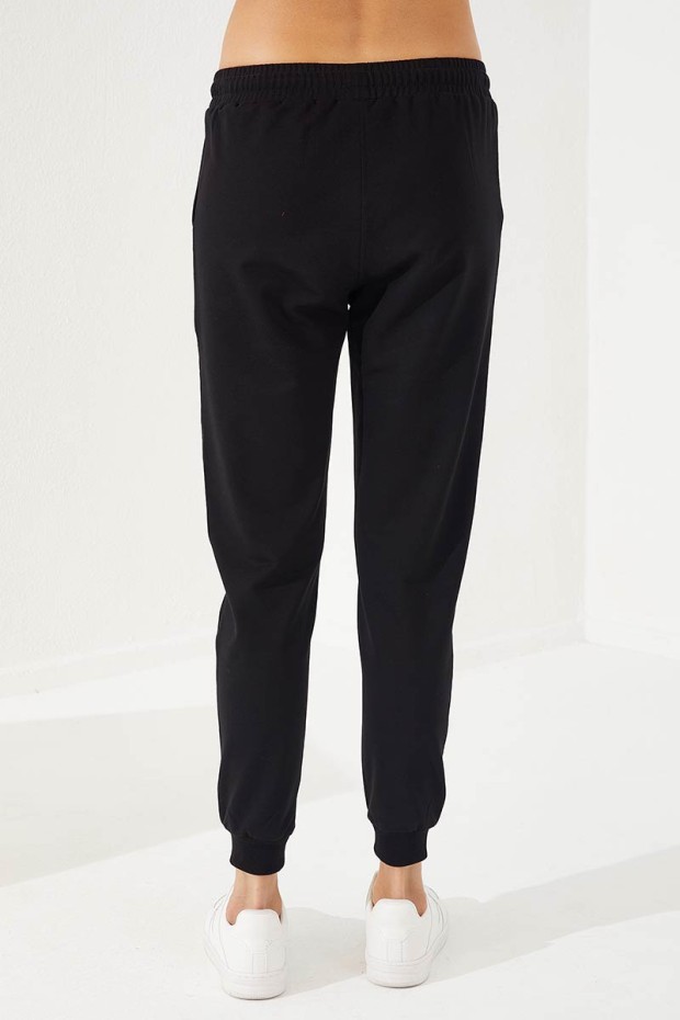 Women's Hooded Jogger Red-Black Tracksuit - 95260