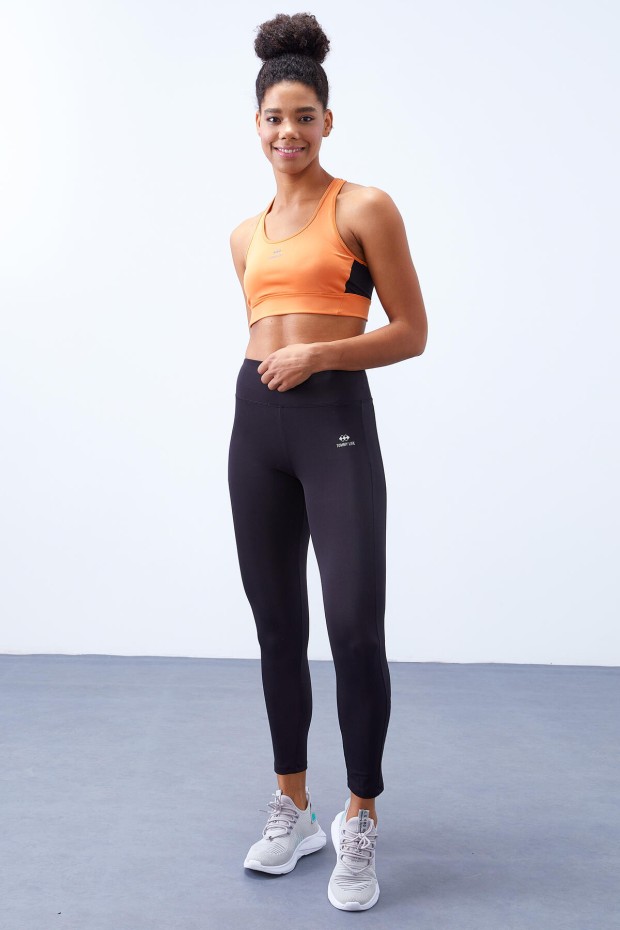 Tommy Life High Waist Micro Scuba Sports Black Women's Tights