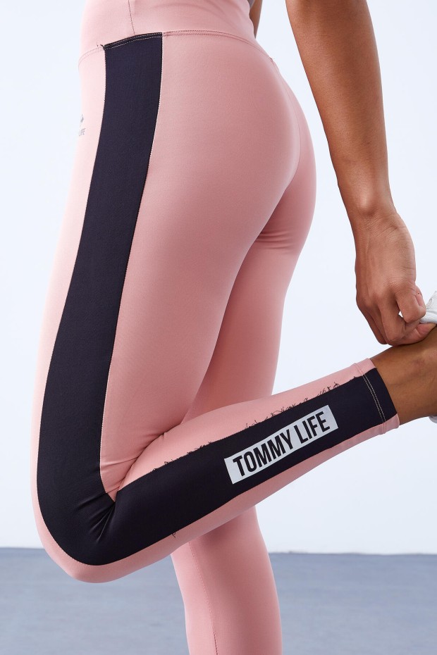Tommy Life High Waist Micro Scuba Sports Powder Women's Tights