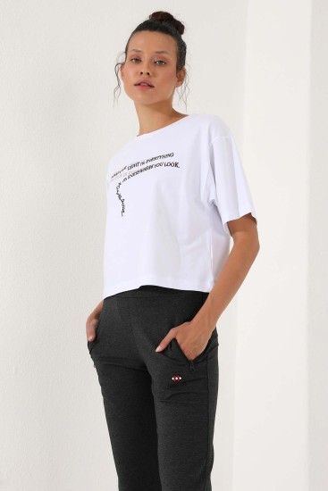 Tommy Life Zip Pocket Anthracite-Melange Women's Tracksuit Bottom - Thumbnail