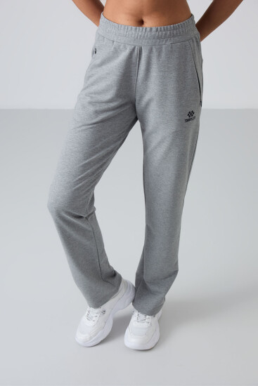 Tommy Life Zip Pocket Grey-Melange Women's Tracksuit Bottom - TOMMYLIFE (1)