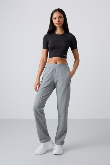 Tommy Life Zip Pocket Grey-Melange Women's Tracksuit Bottom 