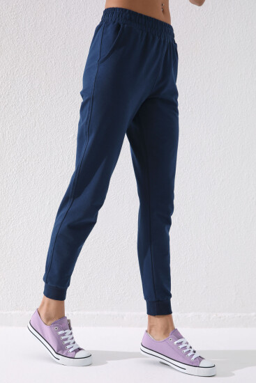 Tommy Life Classic Cuffed Indigo Women's Tracksuit Bottom - Thumbnail
