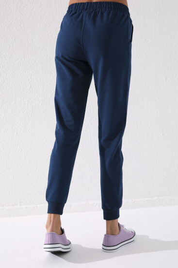 Tommy Life Classic Cuffed Indigo Women's Tracksuit Bottom - Thumbnail