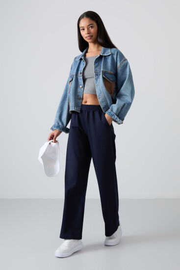Tommy Life Regular Leg Indigo Women's Tracksuit Bottom 
