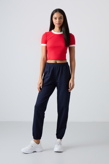Cuffed Indigo Women's Tracksuit Bottom 