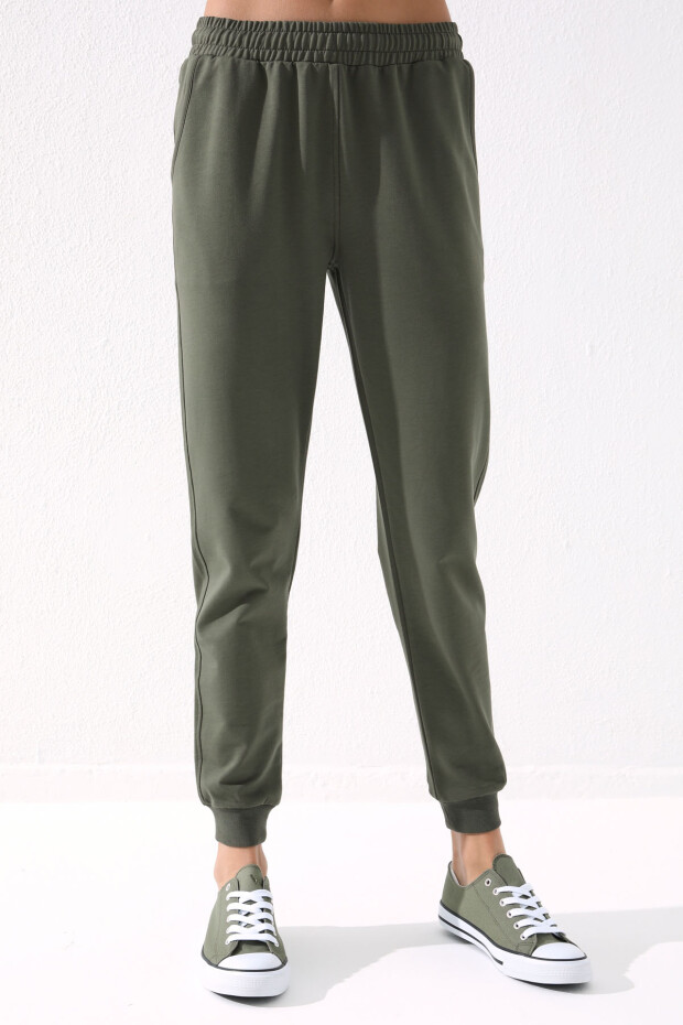 Tommy Life Classic Cuffed Khaki Women's Tracksuit Bottom