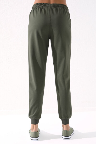 Tommy Life Classic Cuffed Khaki Women's Tracksuit Bottom - Thumbnail