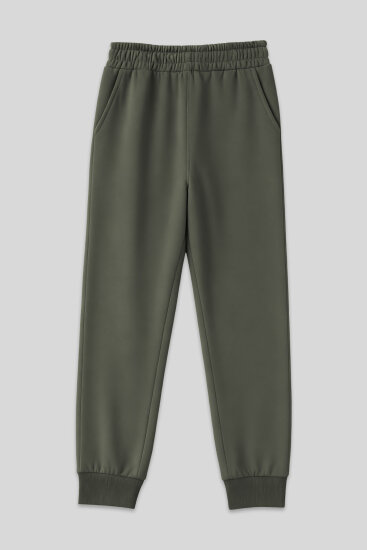 Tommy Life Classic Cuffed Khaki Women's Tracksuit Bottom 