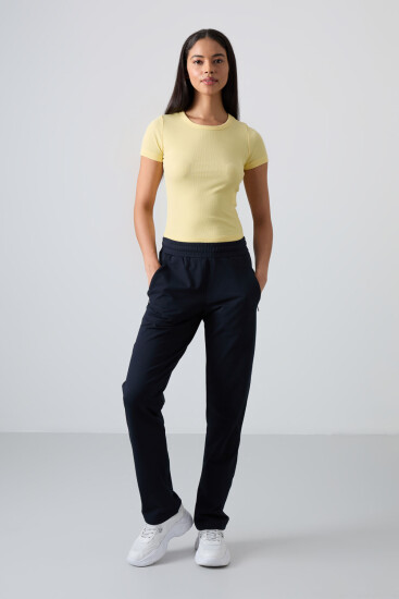Tommy Life Zip Pocket Navy Blue Women's Tracksuit Bottom 