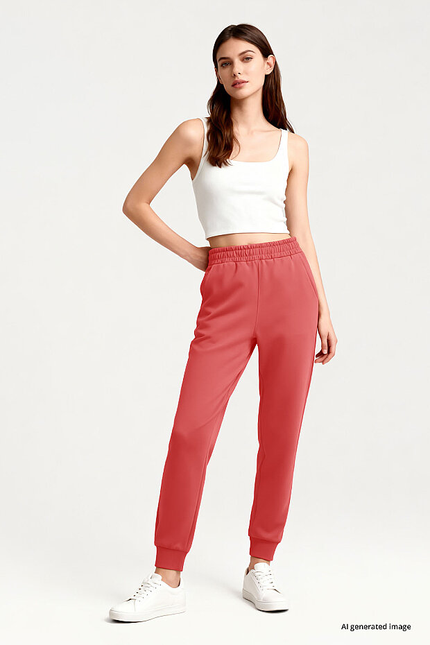 Tommy Life Classic Cuffed Powder Women's Tracksuit Bottom - 3