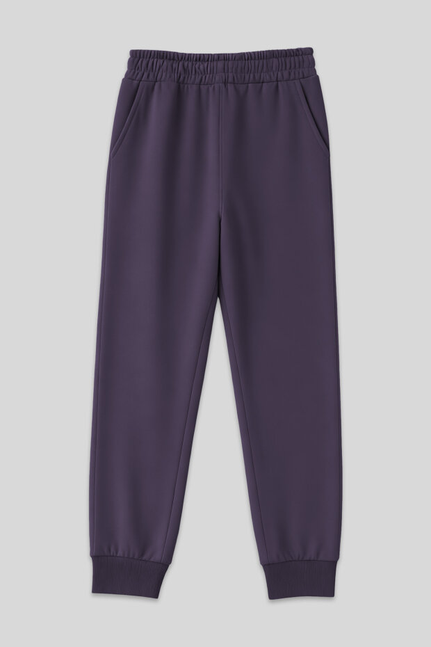 Tommy Life Classic Cuffed Purple Women's Tracksuit Bottom - 2