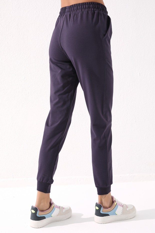 Tommy Life Classic Cuffed Purple Women's Tracksuit Bottom