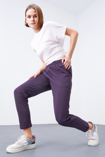 Tommy Life Skinny Leg Ankle Purple Women's Tracksuit Bottom 
