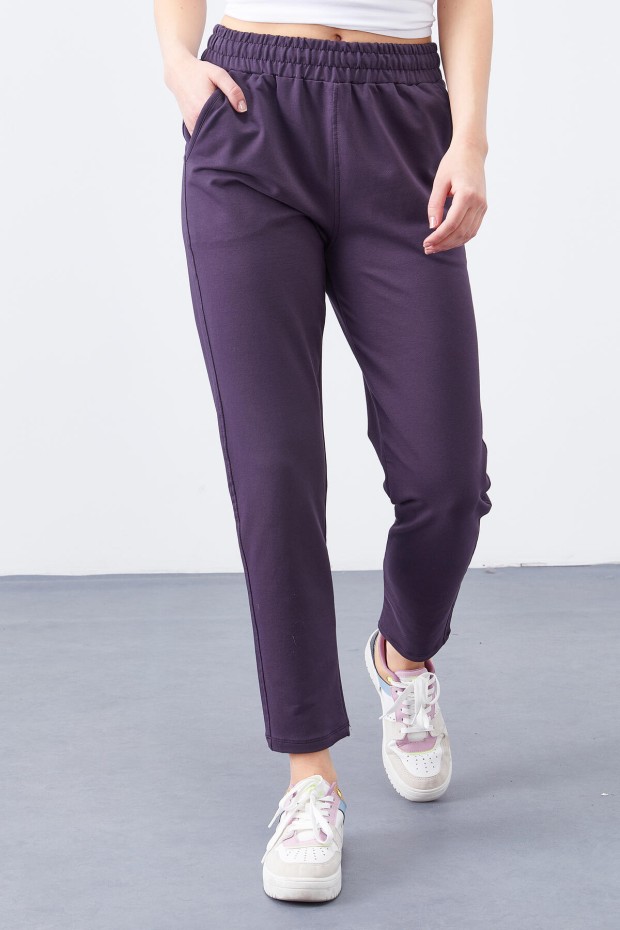 Tommy Life Skinny Leg Ankle Purple Women's Tracksuit Bottom