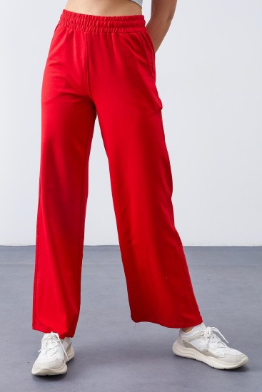 Tommy Life Regular Leg Red Women's Tracksuit Bottom - TOMMYLIFE (1)