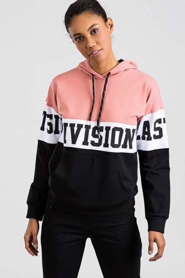 Tommy Life Printed Front Black-Powder Women's Tracksuits - Thumbnail