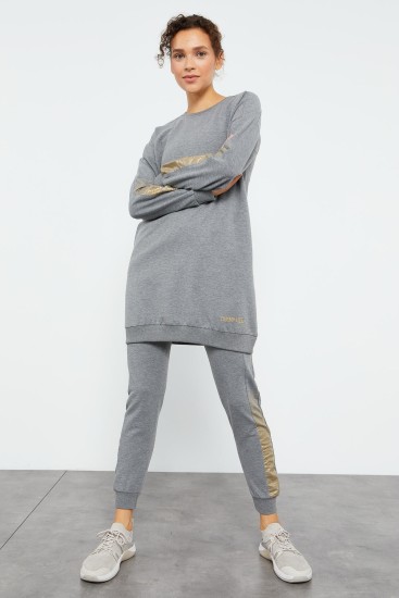 Tommy Life Silvery Arm Grey-Melange Women's Tracksuits 