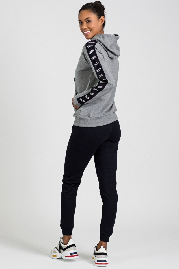 Tommy Life Grey Melange-Navy Blue Women's Tracksuits