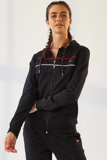 Tommy Life Hooded Navy Blue Women's Tracksuits - Thumbnail