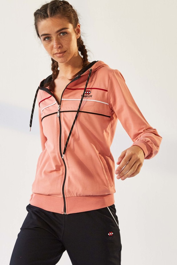 Tommy Life Hooded Powder-Black Women's Tracksuits