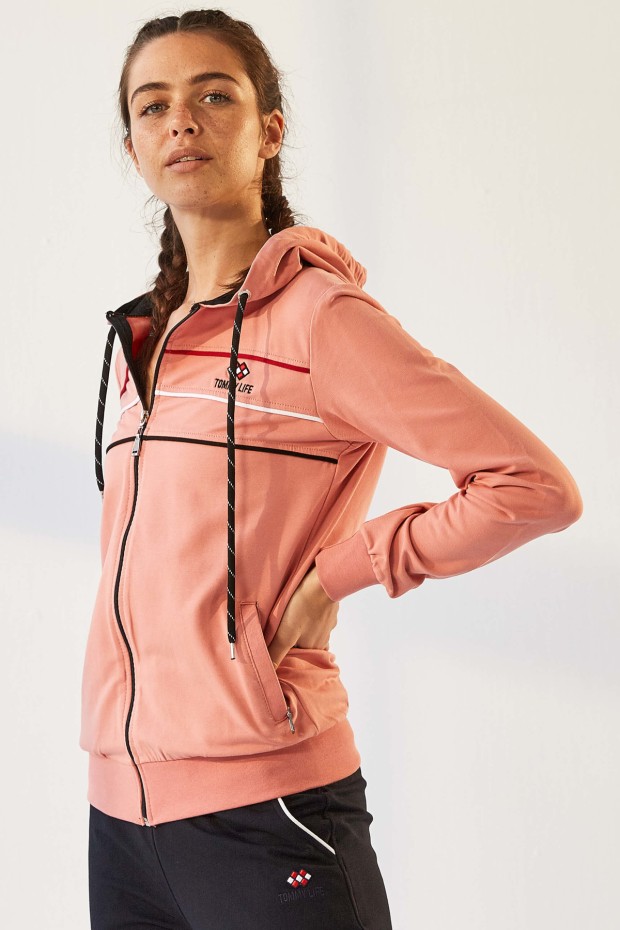 Tommy Life Hooded Powder-Black Women's Tracksuits